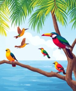 Bird Migration Paint Numbers