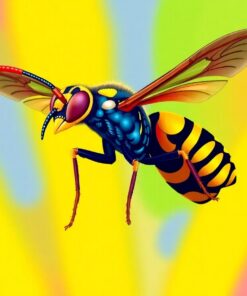 Tropical Hawk Wasp Specimen Paint By Numbers