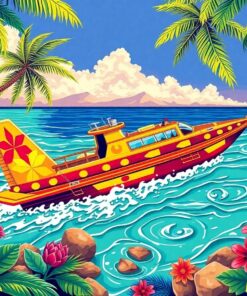 Tropical Heights Brass Navigator Paint By Numbers