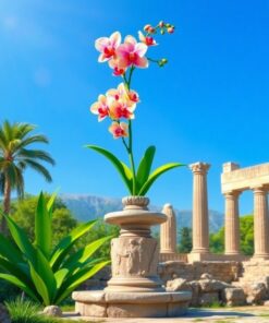 Orchid Pedestal Paint Numbers