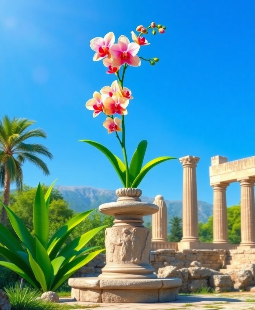 Orchid Pedestal Paint Numbers Orchid Pedestal Paint Numbers