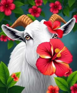 Chewing Goat Paint Numbers