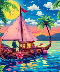 Tropical High Noon Voyage Paint By Numbers