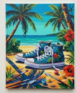 Tropical High Top Shadows Paint By Numbers