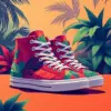 Tropical High Top Shadows Paint By Numbers