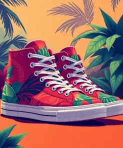 Tropical High Top Shadows Paint By Numbers