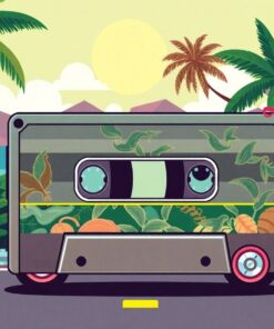 Tropical Highway Cassette Paint By Numbers