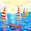 Holiday Sailboats Paint Numbers