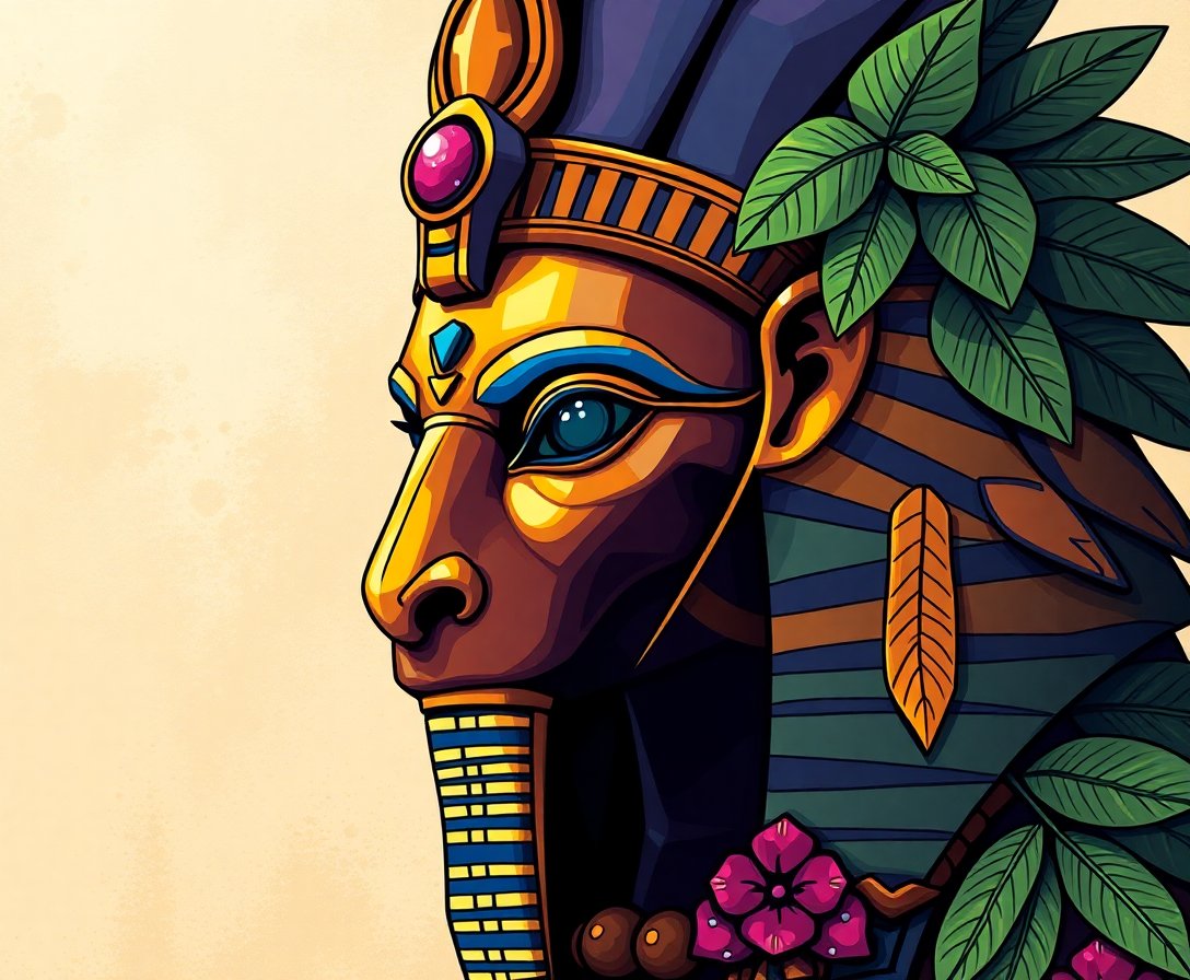 tropical-horus-artifact-portrait-paint-by-numbers-kit