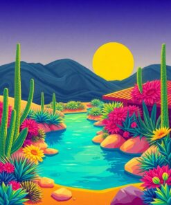 Desert Oasis Paint Numbers