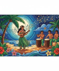 Tropical Hula Night Sounds Paint By Numbers