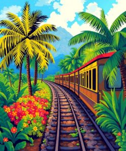 Train Journey Paint Numbers