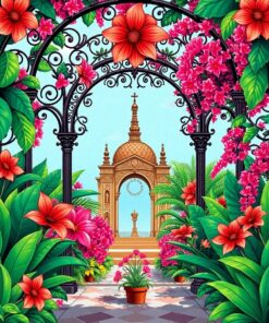 Sanctuary Blooms Paint Numbers