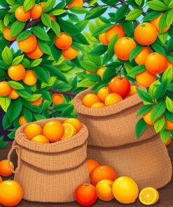 Citrus Sacks Paint Numbers