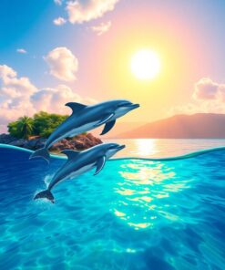 Dolphin Crossing Paint Numbers