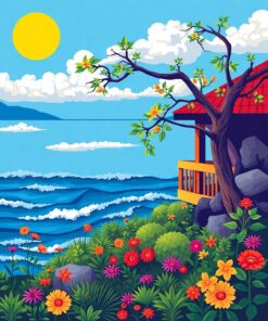 Lotus Pond Paint Numbers