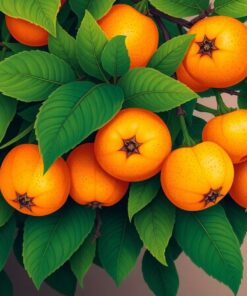 Tropical Kumquats In Copper Paint By Numbers