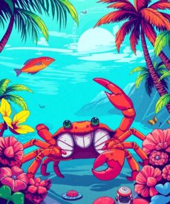 Crab Encounter Paint Numbers