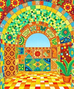 Mosaic Arch Paint Numbers