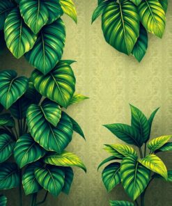 Leaves Damask Paint Numbers