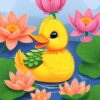 Pond Duckling Paint Numbers