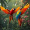 Tropical Macaws Taking Flight Paint By Numbers