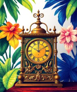 Brass Timepiece Paint Numbers