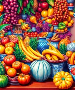 Ceramic Fruits Paint Numbers