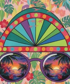 Tropical Marquee Retro Lenses Paint By Numbers