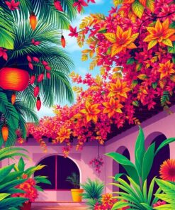 Tropical Medina Spice Canopy Paint By Numbers