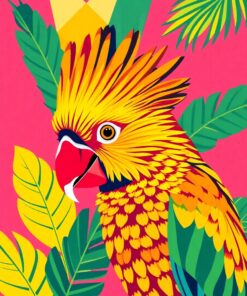Crested Parrot Paint Numbers