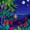 Midnight Balcony Paint Numbers