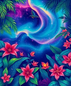 Botanical Glow Paint Numbers