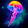 Tropical Midnight Jellyfish Glow Paint By Numbers
