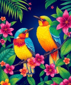 Night Birds Paint Numbers