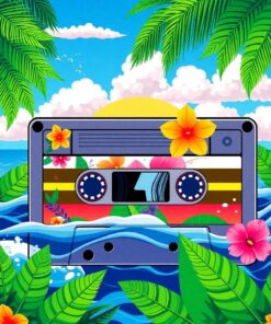 Mixtape Ocean Paint Numbers