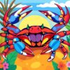 Tropical Morning Crustacean Paint By Numbers