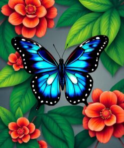 Butterfly Study Paint Numbers