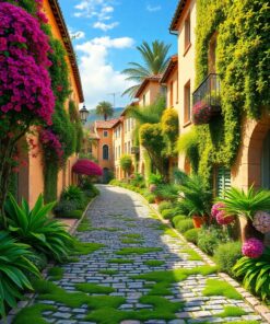 Cobblestone Oasis Paint Numbers