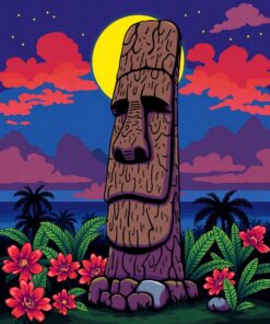 Moai Statue Paint Numbers