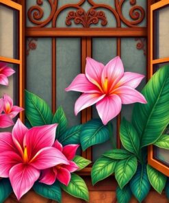 Window Bloom Paint Numbers