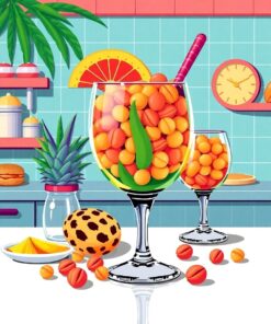 Retro Glass Paint Numbers