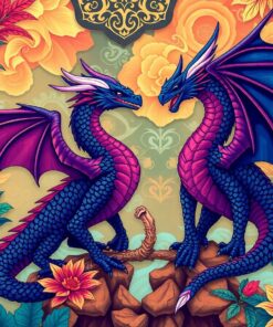 Tropical Obsidian Drake Roost Paint By Numbers