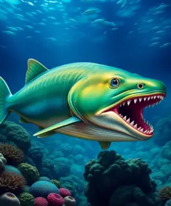 Tropical Ocean Floor Predators paint by numbers