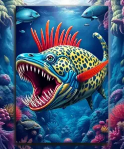 Tropical Ocean Floor Predators paint by numbers