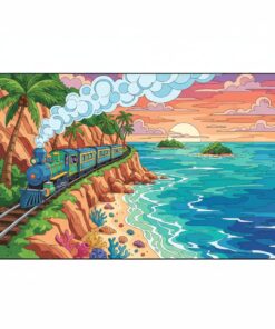 Tropical Ocean Railway Paint By Numbers