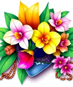 Carnival Mask Paint Numbers