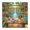 Tropical Outdoor Gym Sneakers Paint By Numbers