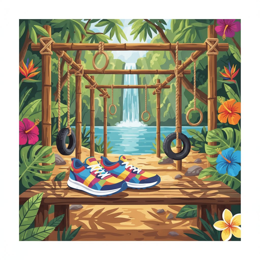 tropical-outdoor-gym-sneakers-paint-by-numbers-kit