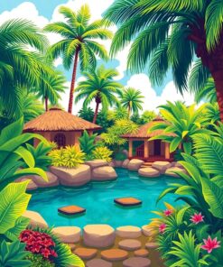 Oasis Garden Paint Numbers